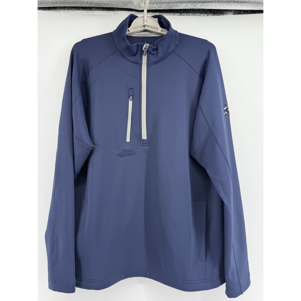 Zero Restriction Z500 1/4 Zip Pullover Navy Size Large Salem Country Club Golf